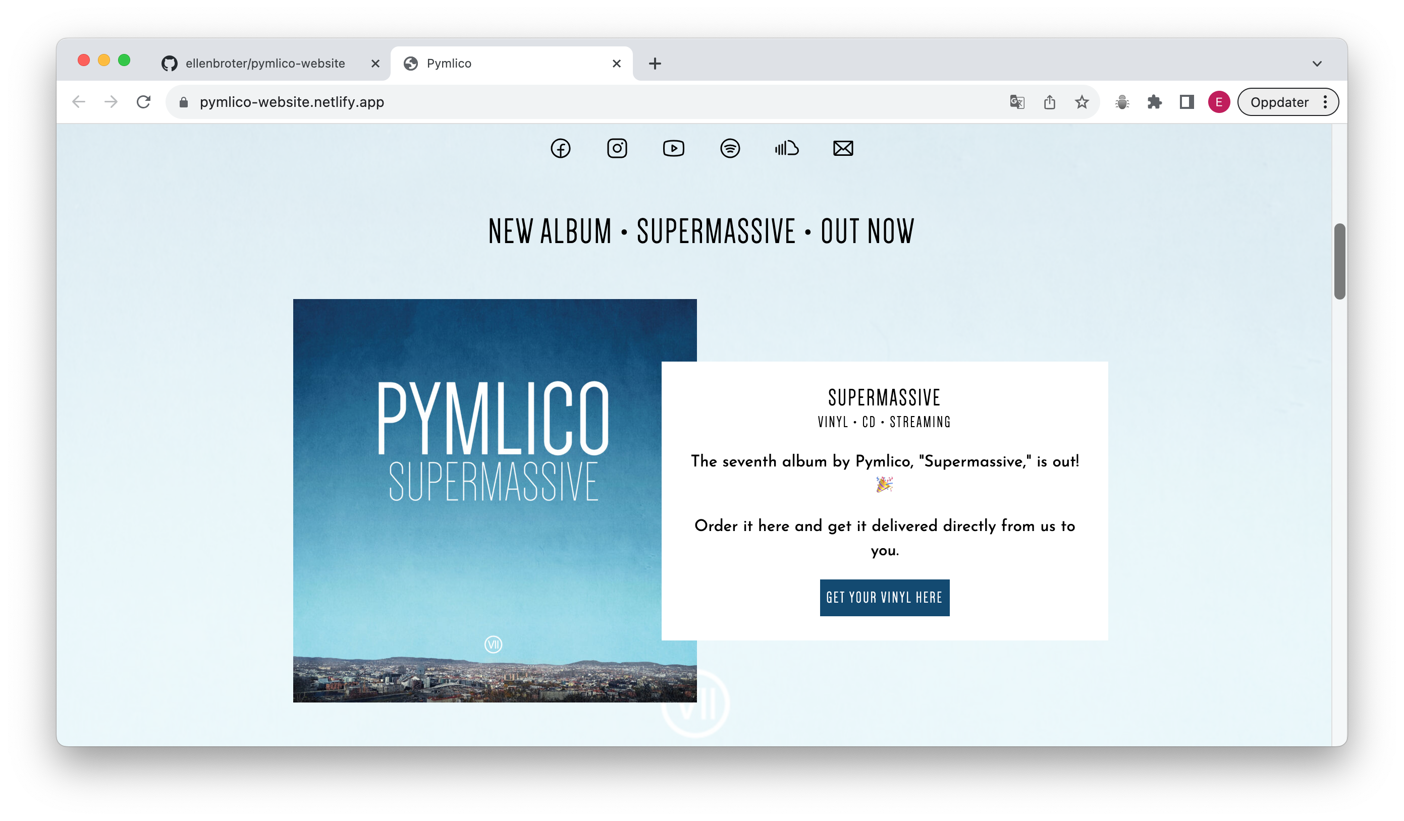 Pymlico bandpage